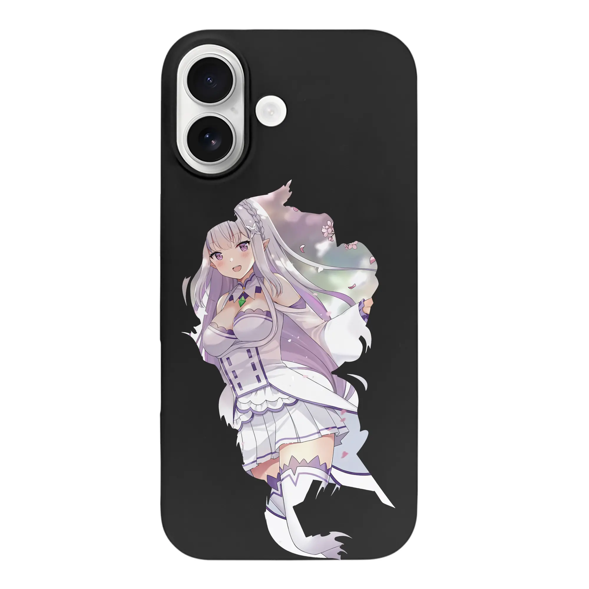 リゼロ グッズ エミリア - iPhone 17 シリーズ シリコンケース 薄型 耐衝撃 指紋防止 ソフトタッチカバー 精密フィット 傷防止 保護ケース iPhone 17/17 Air/17 Pro/17 Pro Max 対応